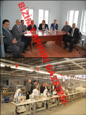 �l �stihdam ve Mesleki E�itim Kurulu Y�r�tme Kurulu �yeleri �retim tesislerini yerinde inceliyor