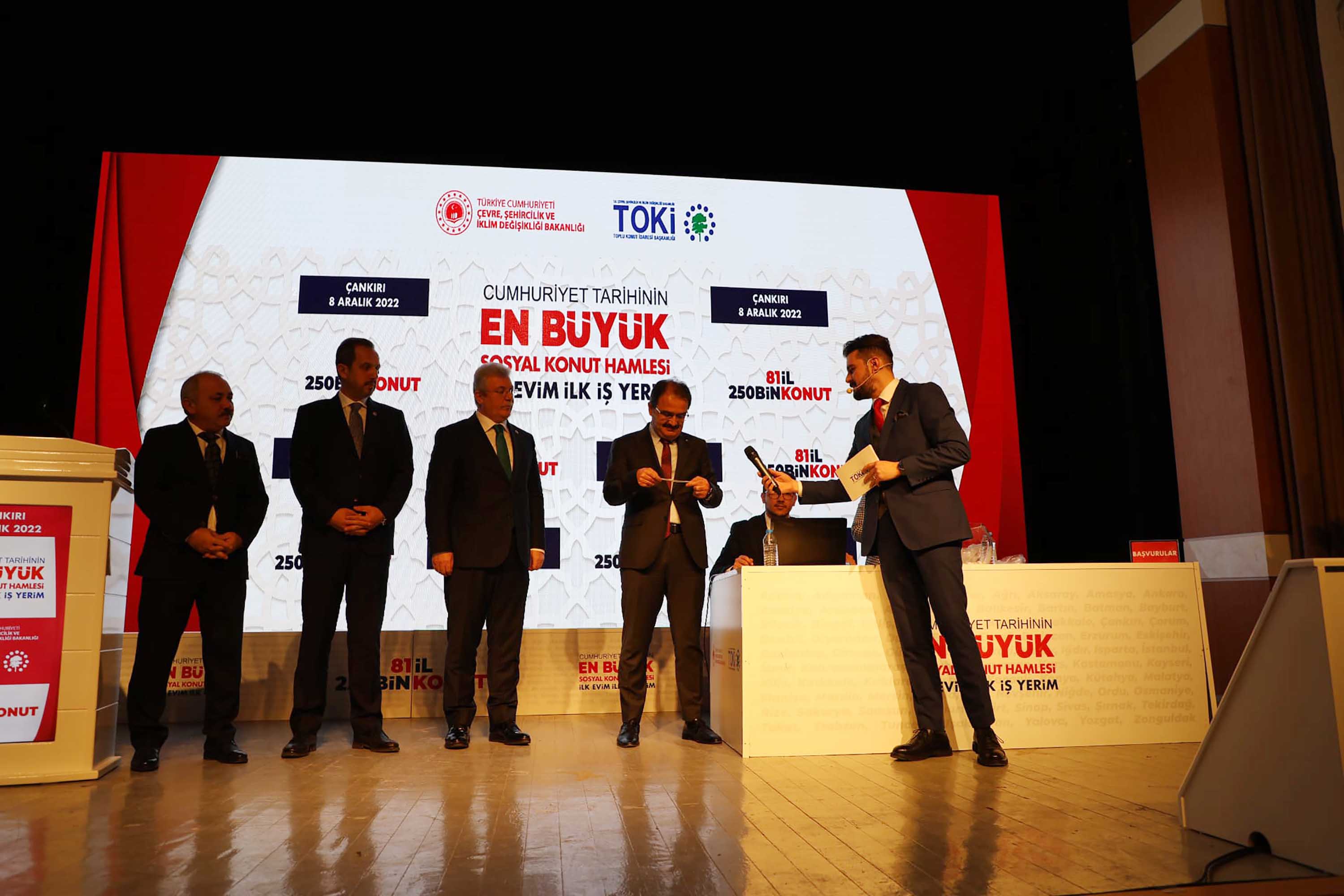 Çankırı’da 2063 konutluk TOKİ için kura çekildi