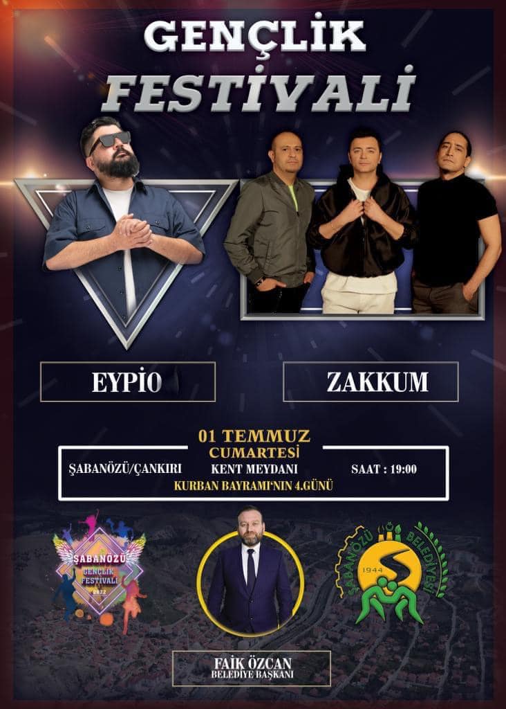 Şabanözü’nde “Eypio” konseri tepkiler üzerine iptal edildi