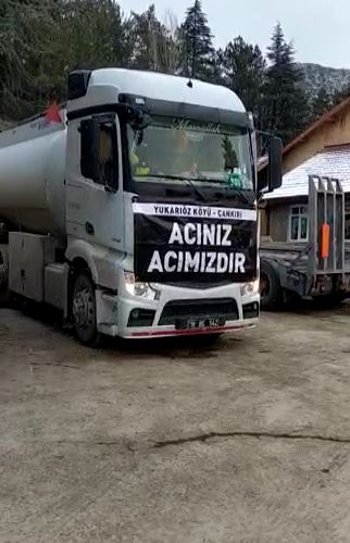Çankırı’dan 25 bin litre akaryakıt desteği