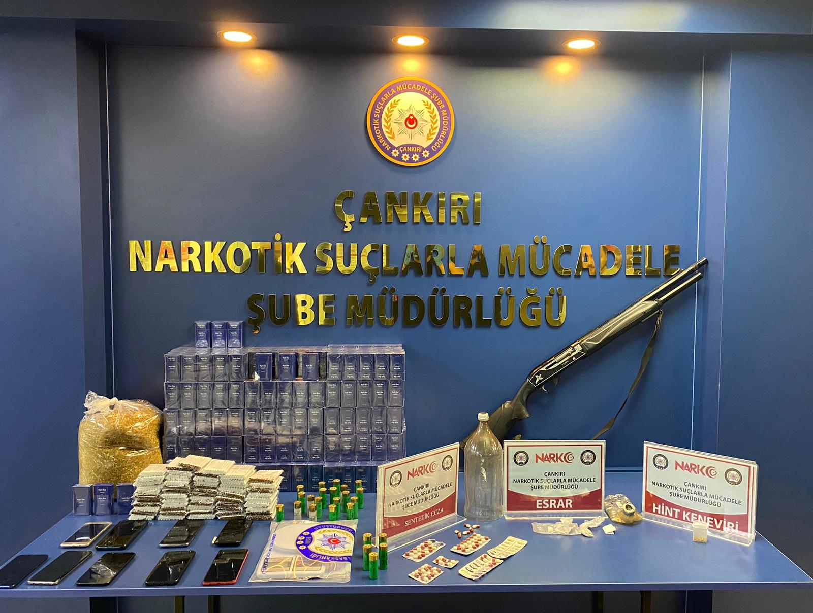 Çankırı’da uyuşturucu operasyonu: 10 kişi yakalandı