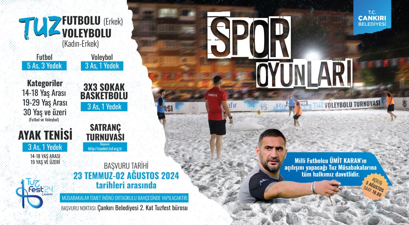 Tuz müsabakalarının ilk vuruşunu Ümit Karan yapacak