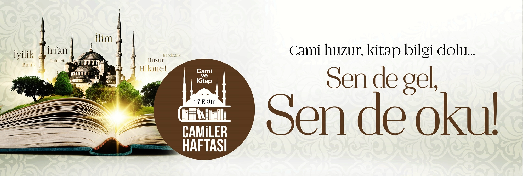 1-7 Ekim Camiler ve Din Görevlileri Haftası  “Cami ve Kitap” teması ile başlıyor