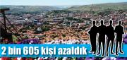 Bir önceki yıla göre 2 bin 605 kişi azaldık